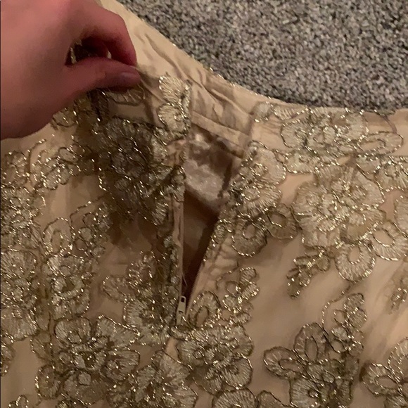 B Darlin Homecoming gold two piece mini dress - Picture 5 of 5